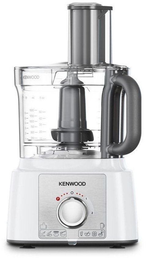 Kenwood Multipro Express FDP65.450WH - Foodprocessors - Wit - 1000 Watt - 3 Liter mengkom