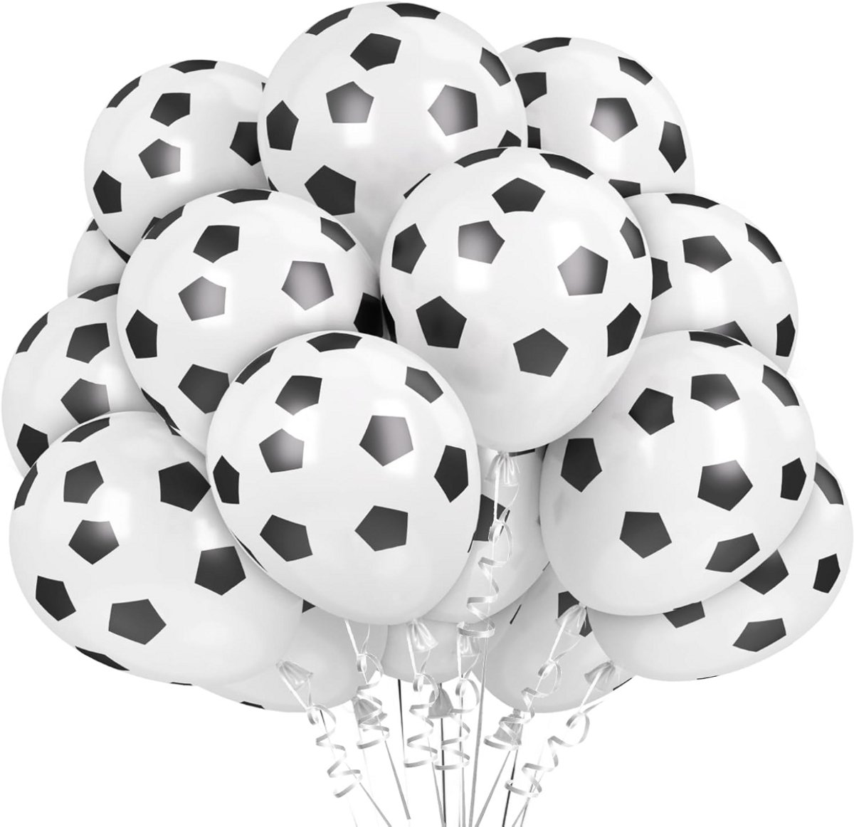 Voetbal Ballonnen 40 Stuks – 30 cm Latex Ballonnen – Voetbal Thema Kinderfeestje – Verjaardag en Sport Party Decoratie