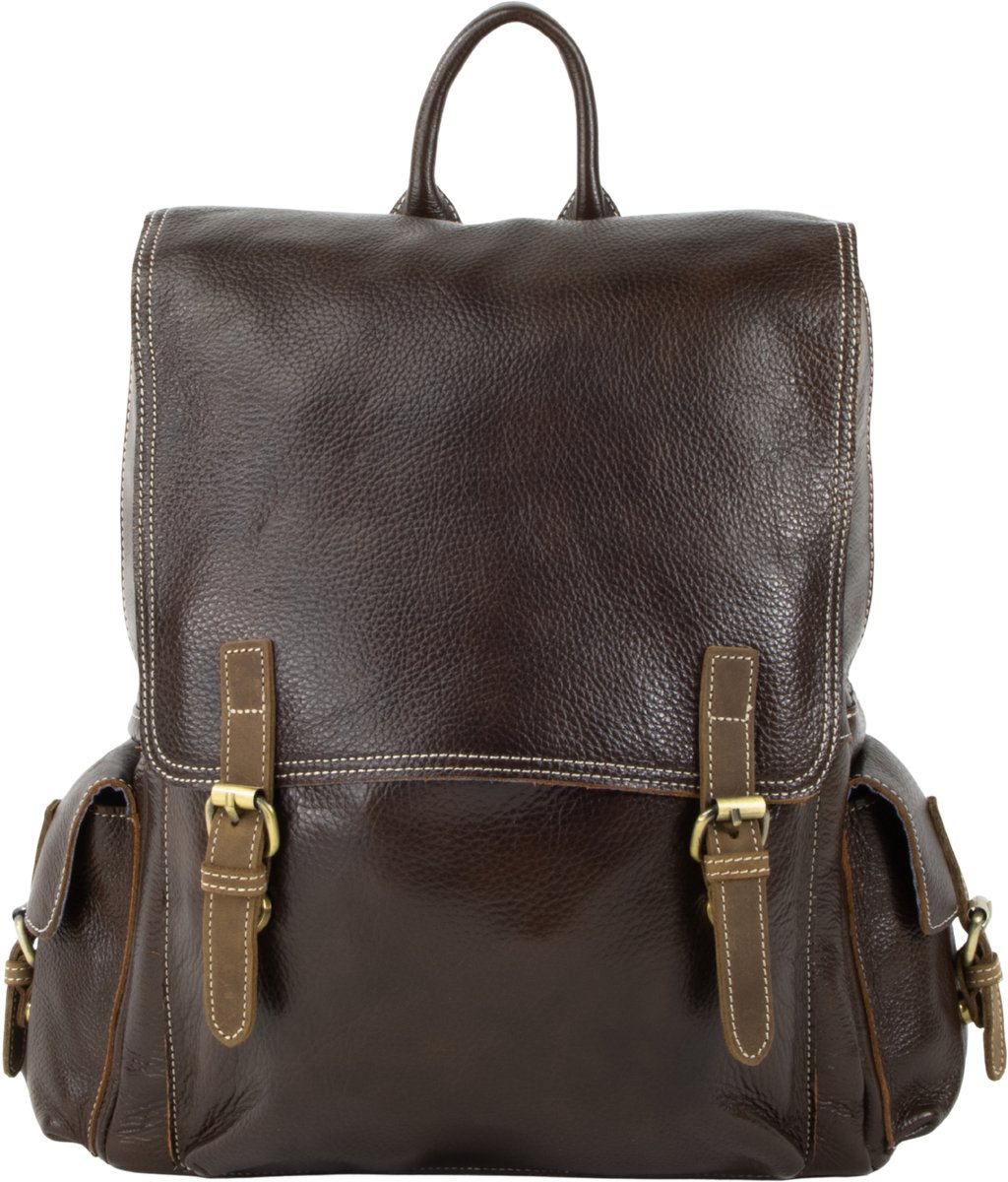 DE LAMASSU® Leren Laptop Rugzak 15,6 inch – Business Rugtas voor Werk, School & Reizen – Luxe & Stevig Design