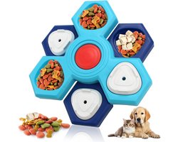 2-laags Interactieve Slow Feeder Voedselpuzzel - Voedselveilig Eetbak met Antislip voor Honden, Vertraagt Eten, Voorkomt Schrokken en Maagklachten Bloat