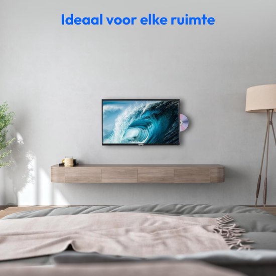 Full HD TV - Compacte Televisie - Mobiel Kijken - Ingebouwde DVD Speler - 24 inch Scherm — afbeelding 3
