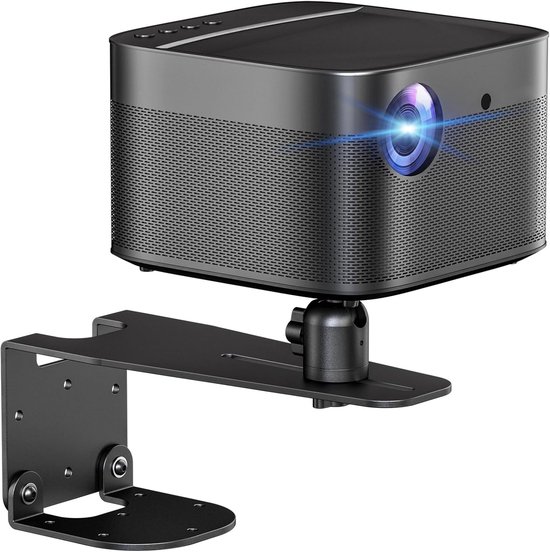 Universele projector houder 360° draaibaar 10 cm verstelbaar beamersteun plafond muur montage zwart