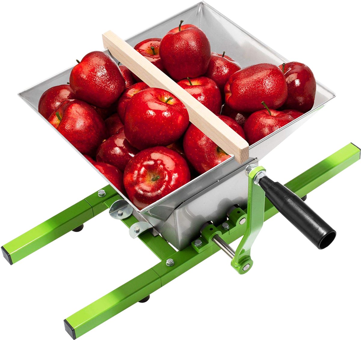 ACXIN 7L Fruitmolen RVS – Handmatige Fruitpers met Handslinger, Druivenmolen, Appelmolen, Fruitversnipperaar en Bessenmolen, Eenvoudig te Reinigen