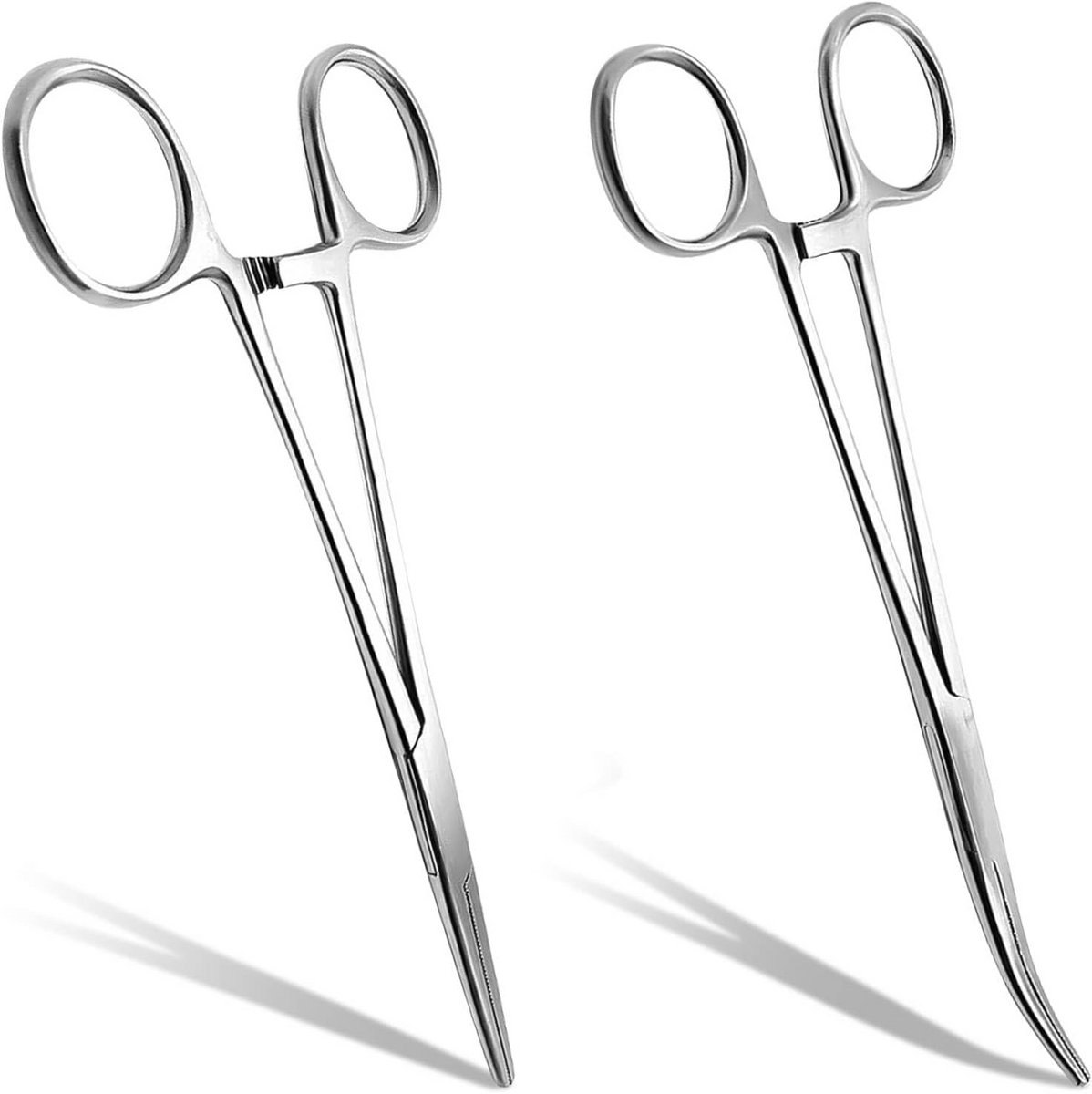 Haak Verwijder Set - Pincet Tang - Piercing Verzorging - Roestvrij Staal - 12.5 cm