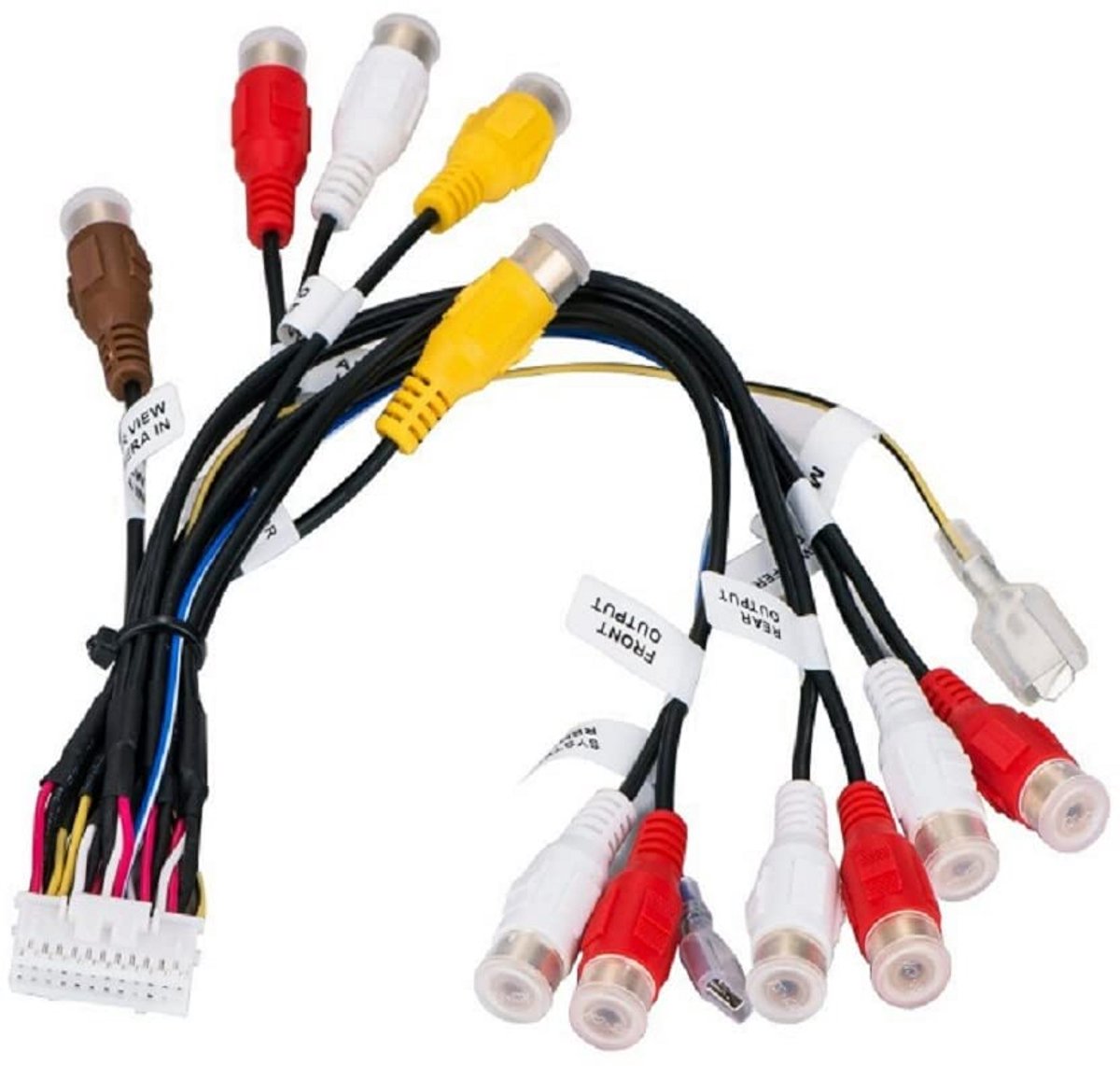 Audio Video Kabel - RCA Adapter - Autoradio Vervangen - Puur Koperdraad - 197 cm