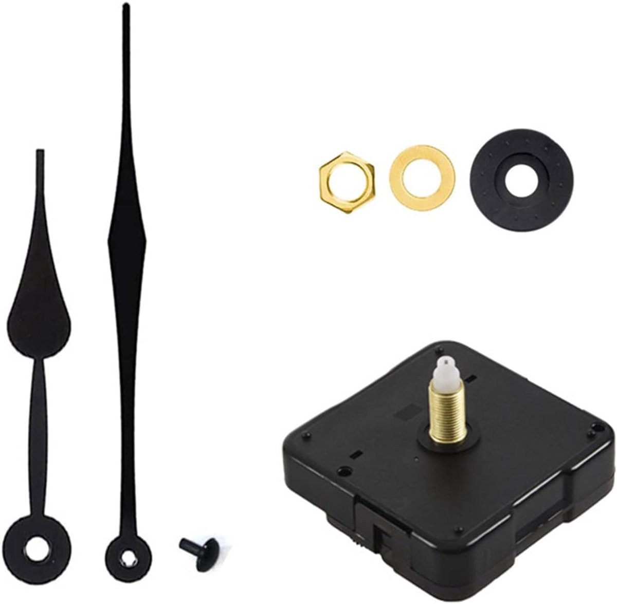 Klok Beweging Vervanging - Reparatie Onderdelen - Wandklok Maken - Batterij Werkt Compleet - 20mm Aslengte