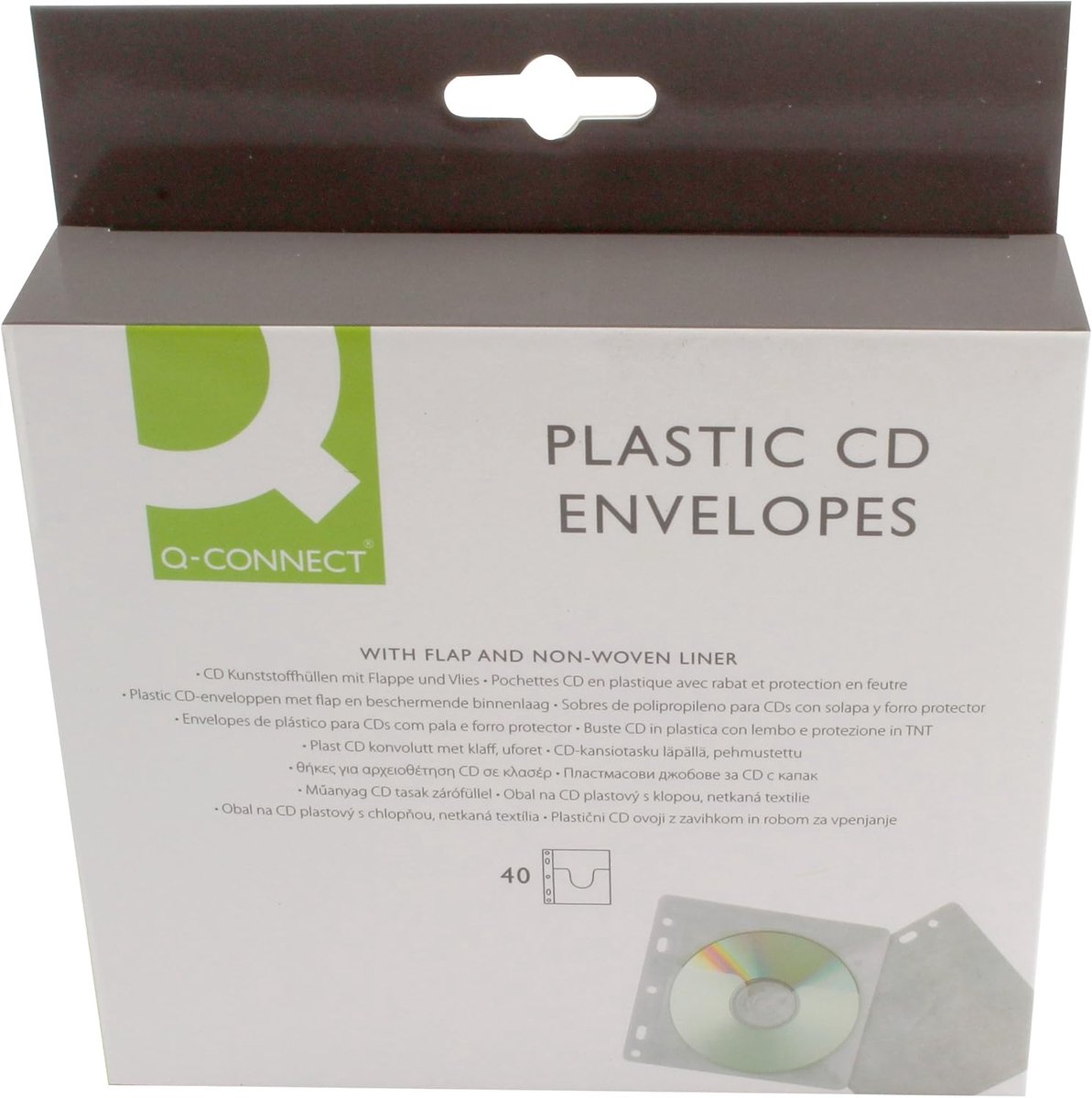 CD Hoezen - DVD Opslag - Digitale Archivering - Perforatie voor Map - 40 Stuks - Transparant