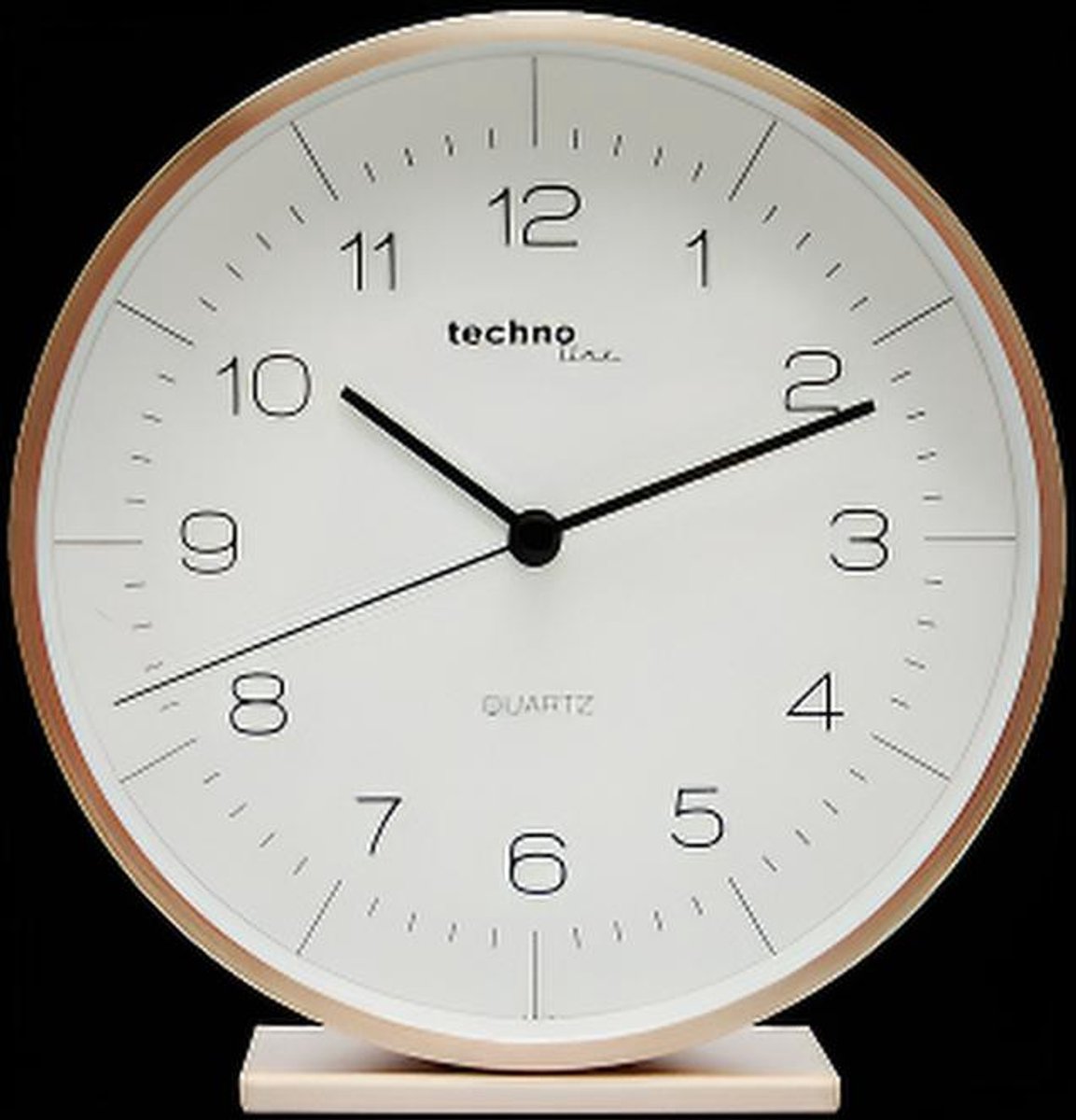 Technoline Modell A - Analoog - Wekker - Rosékleurig - Wit - Zwart - 149x156x42mm