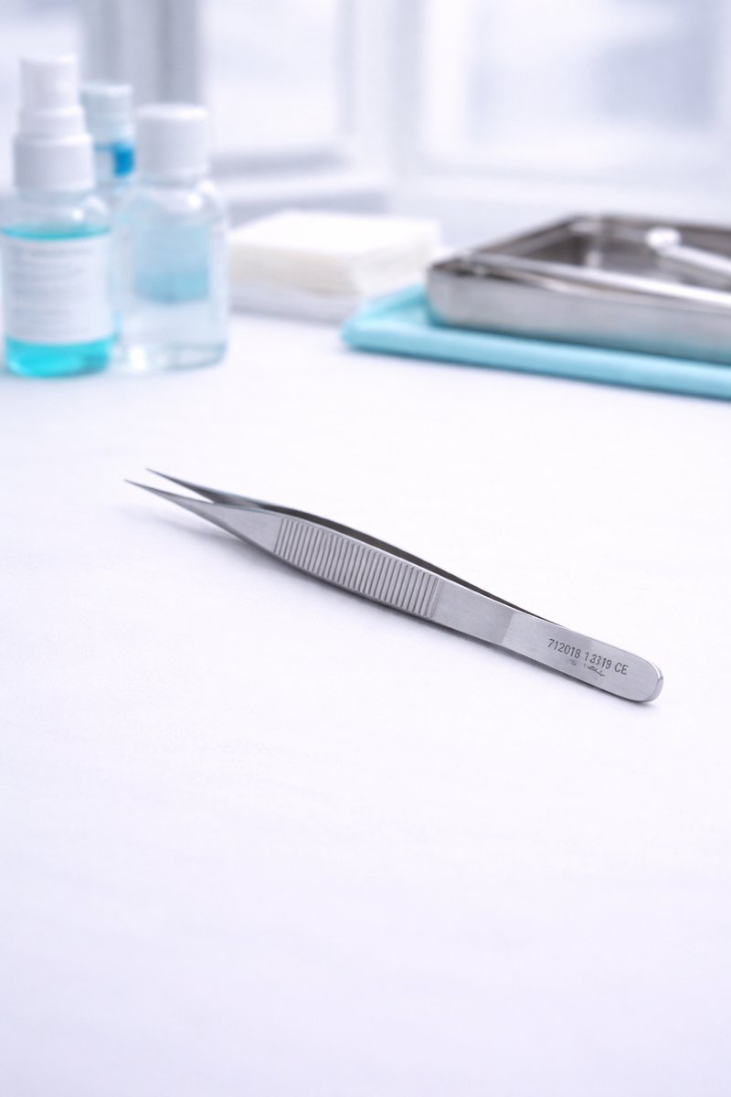 Benelux Surgical Instruments/ Micro-Adson Anatomisch Pincet 12 cm – RVS Chirurgisch Precisiepincet met Fijne Punt – Voor Hechten en Microchirurgie
