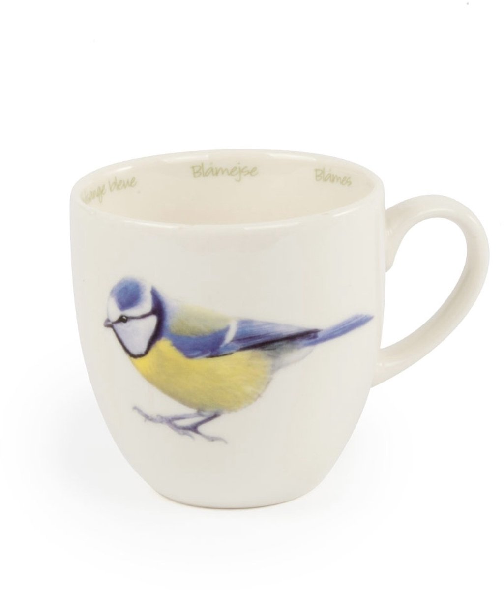 CJ Wildlife - Mok Pimpelmees - Getekend door Elwin van der Klok - 310ml - Keramiek - Vaatwasser bestendig