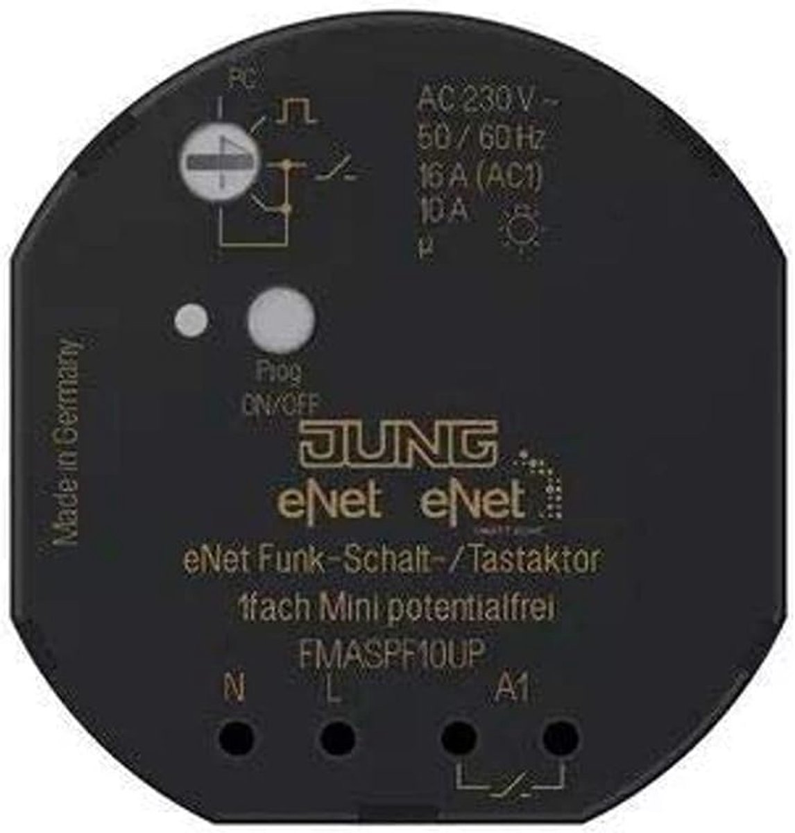 Mini Schakelaar Actuator - Drukknop Module - Systeem Integratie - Radio Status Melding - 25x30x10cm