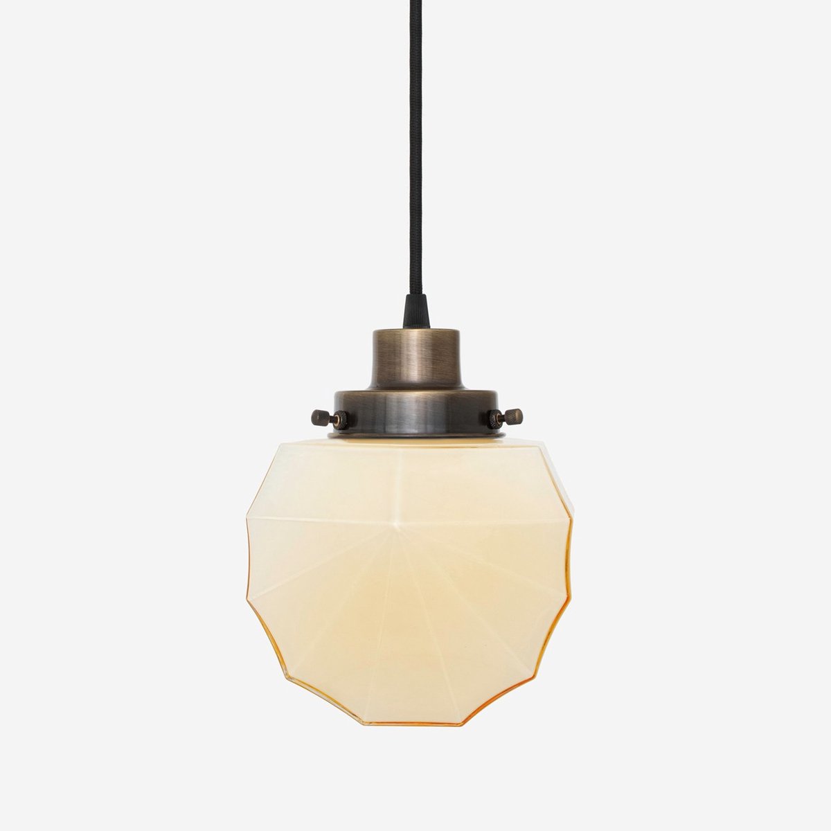 Coloured by Art Hanglamp aan snoer Johanna Sunny 20's Brons - Art Deco Trade Zachtgeel