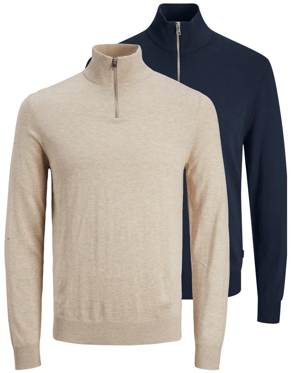 Jack & Jones Heren troyer 2 pack Emil Knit