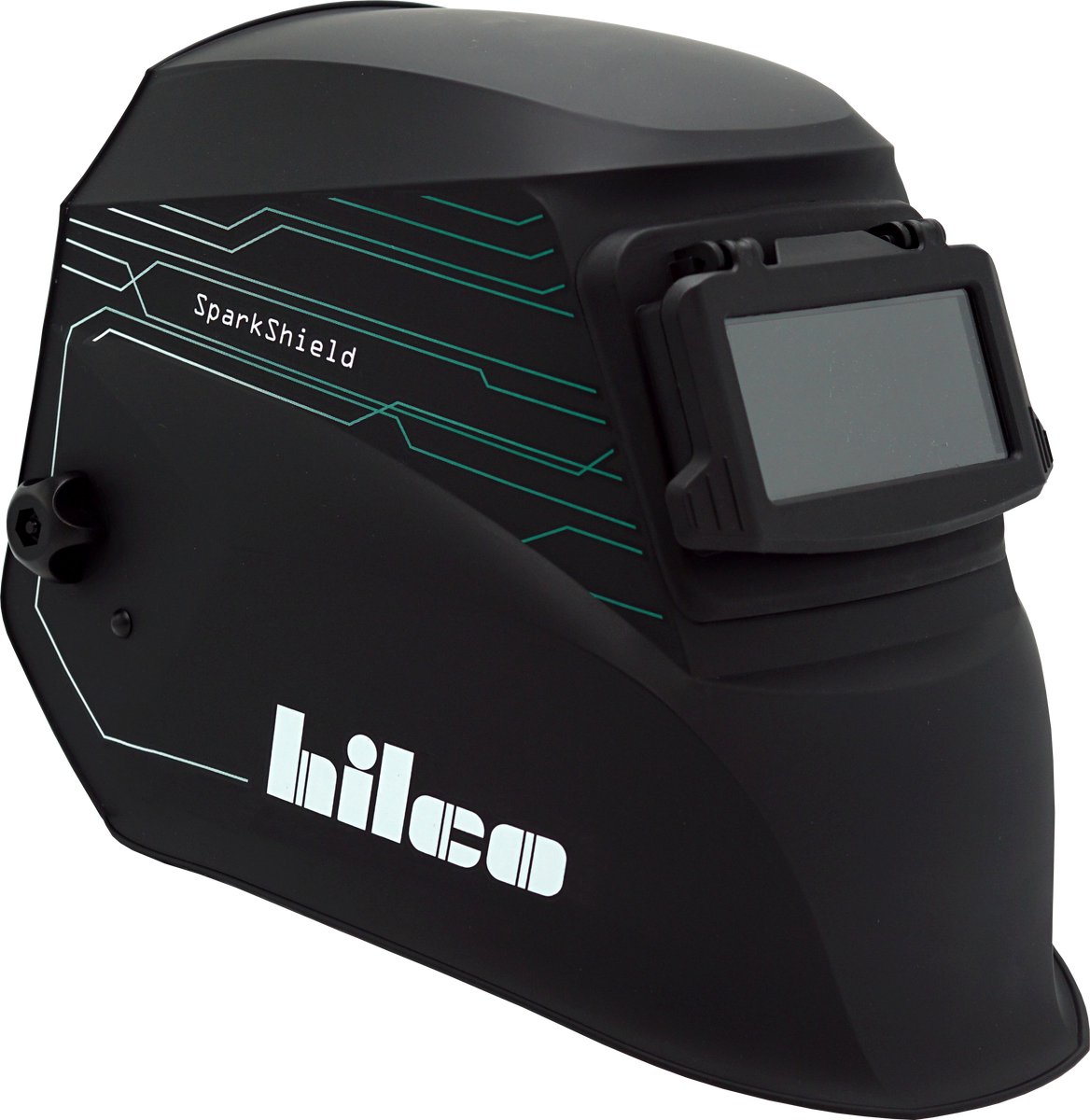 Hilco Lashelm - SparkShield Flip-up - Gecertificeerd, DIN 10 - Slijpmodus - Laskap