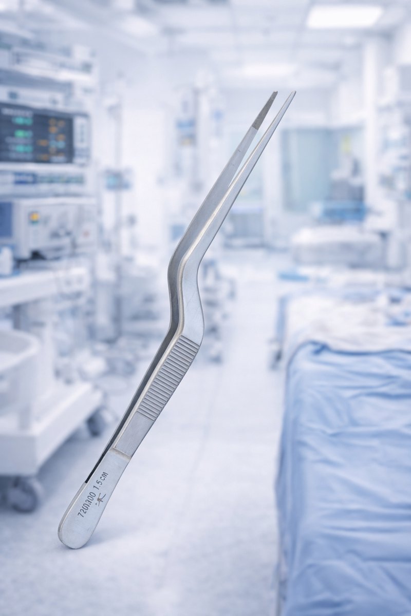 Belux Surgical Instruments – Lucae Anatomische Bajonet Pincet – 18 cm – Chirurgisch RVS Instrument voor Precisiewerk