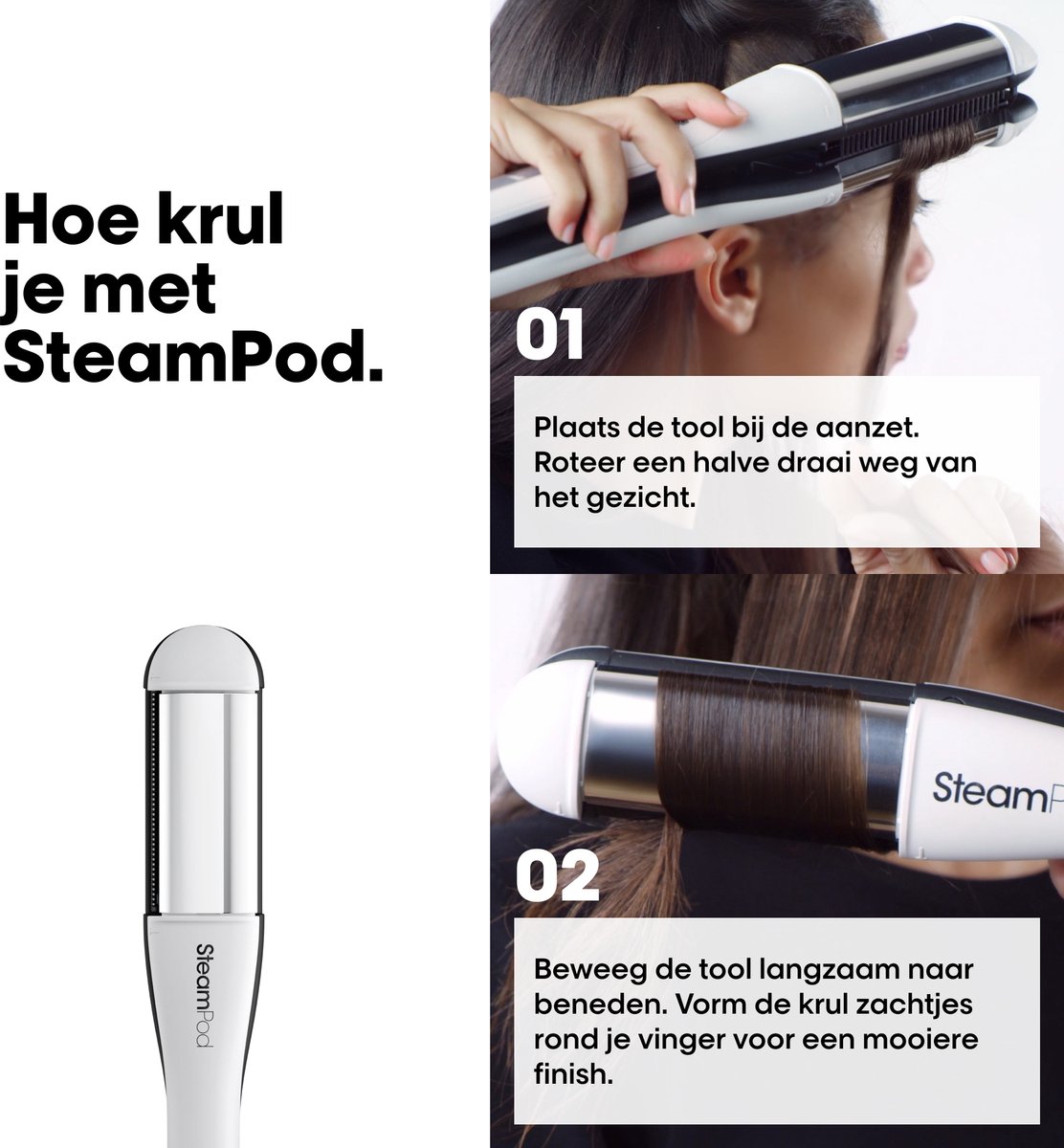 L'Oréal Professionnel SteamPod 4.0 Stijl- & Krultang met Haarborstel - afbeelding 3