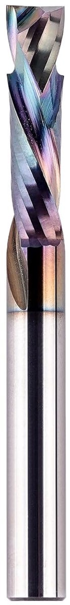 Spiraalfrees Bit - Groeffrees VHM - Houtbewerking Precisie - Up&Down Compressie - 6mm Schacht 22mm Snij