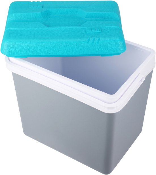 Excellent Houseware koelbox - 24 L - kunststof - grijs - 36 x 27 x 40 cm van Excellent Houseware — afbeelding 2