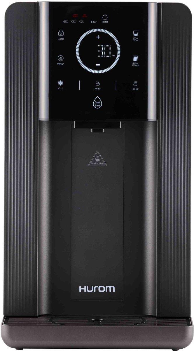 Hurom Waterfilter WP-A01 Zwart – RO Waterfilter – Warm & Koud Water – 40°C tot 95°C – 6L Tank