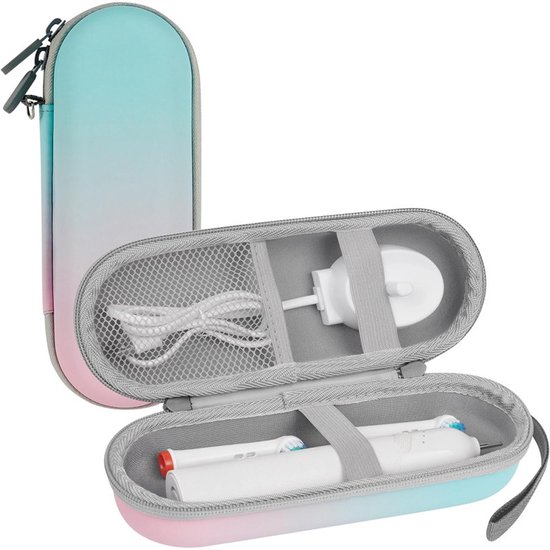 Foto: Luxe reisetui elektrische tandenborstel tandenborstel koker geschikt voor philips tandenborstel opbergdoos geschikt voor oral b waterdicht gradi ntkleuren
