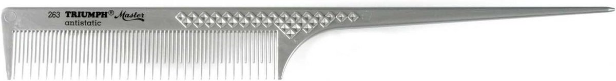 Toupeersteelkam - Stylingkam - Haar Stylen - Ergonomisch Ontwerp - 25 x 5 cm