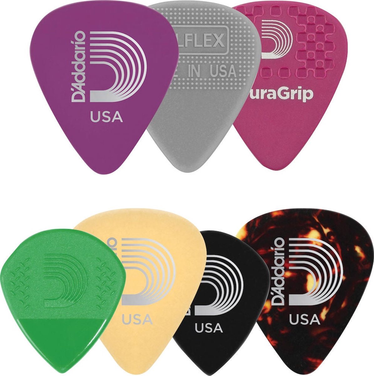 D'Addario Variety pakket Picks heavy 5er Set - Plectrum set