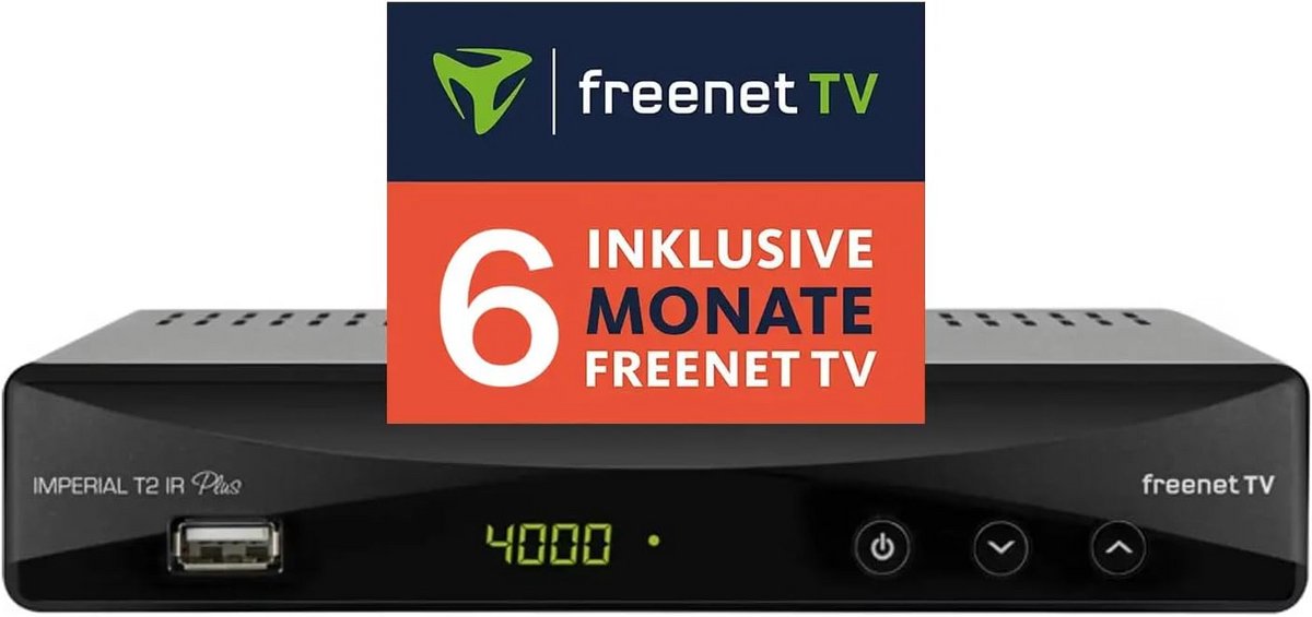 Digitale Ontvanger - Antenne Televisie - Ontvangst Verbeteren - Inclusief Opnamefunctie - 11.5 x 18 x 4 cm - Zwart