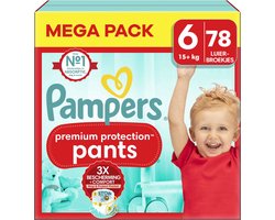 Pampers - Premium Protection Pants - Maat 6 - Mega Pack - 78 stuks - 15+ KG