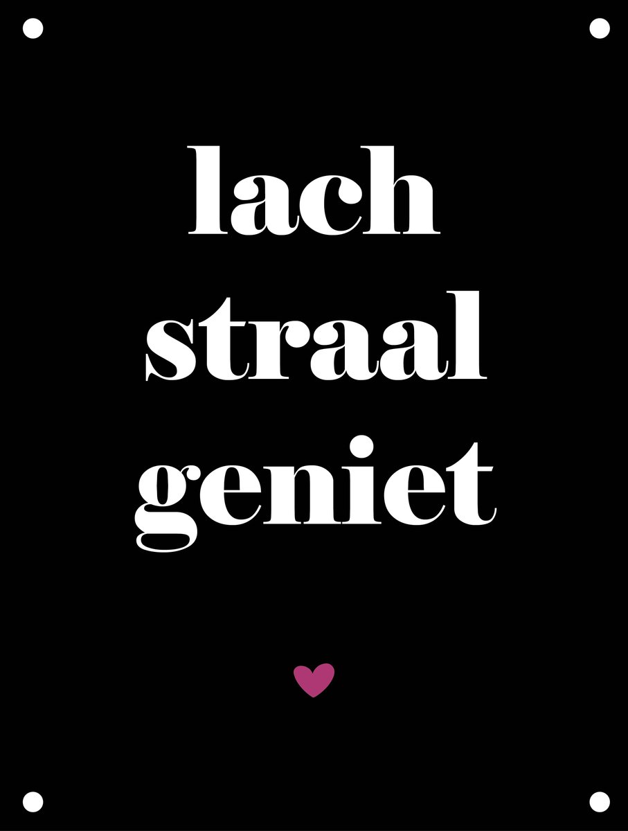 Tuinposter Lach