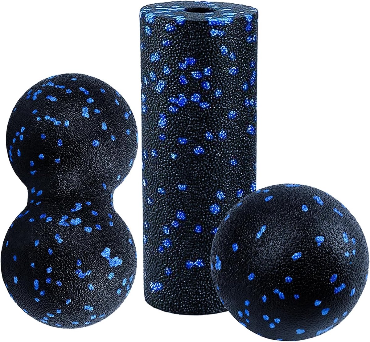 Fasciabal Set - Triggerpoint Ballen - Spierontspanning - Drie Delen Set - 16x15x8cm