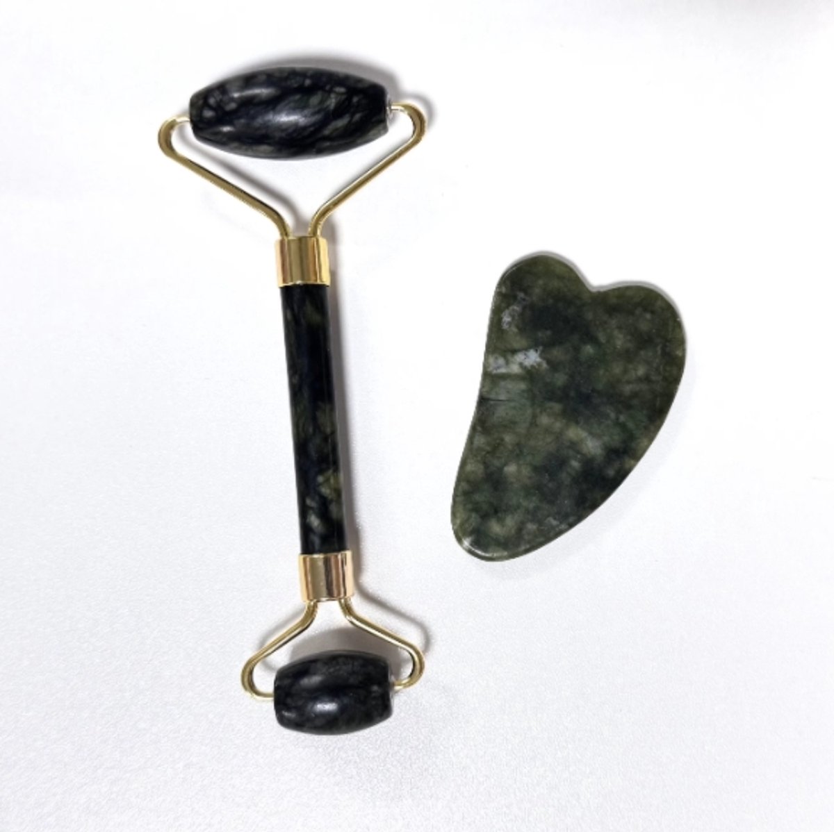 Gua Sha - Jade Roller - Gezichtsmassage - Gezichtsroller - Face Roller - 100% Natuurlijk