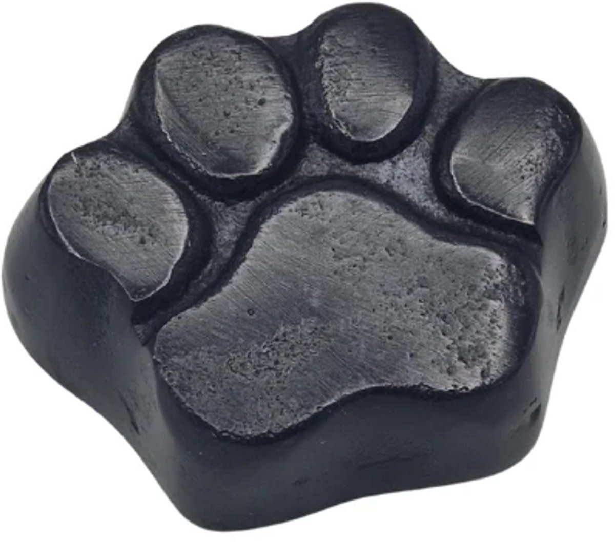 Urnenspecialist® - Urn - Hond - Hondenurn - Hondenpoot - Zwart - Black - Mini Urn - As Urn - Crematie Urn - 14cm - 125ml - Aluminium Urn
