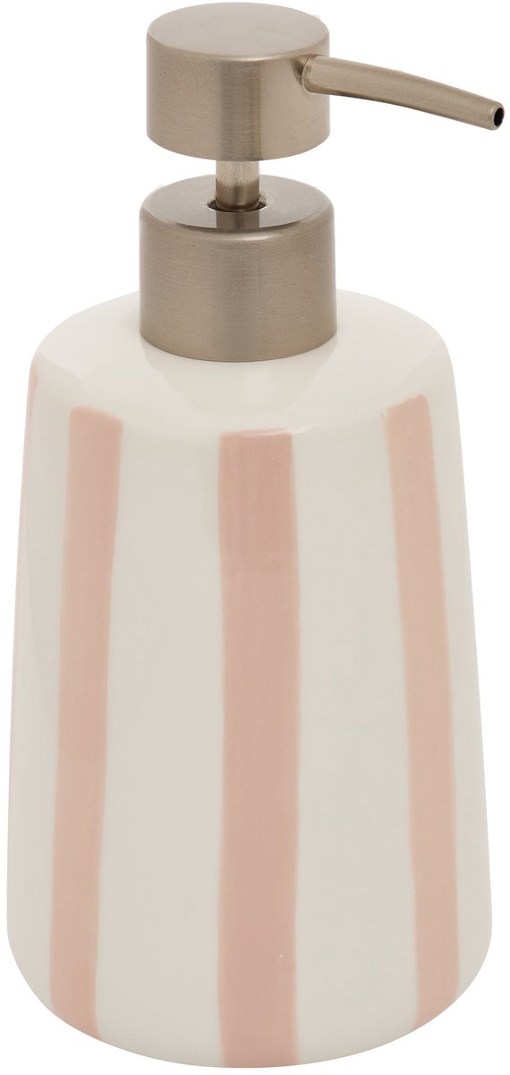 5Five Strio Zeeppomp/Zeepdispenser 400ml - Ø9xH17cm - Roze