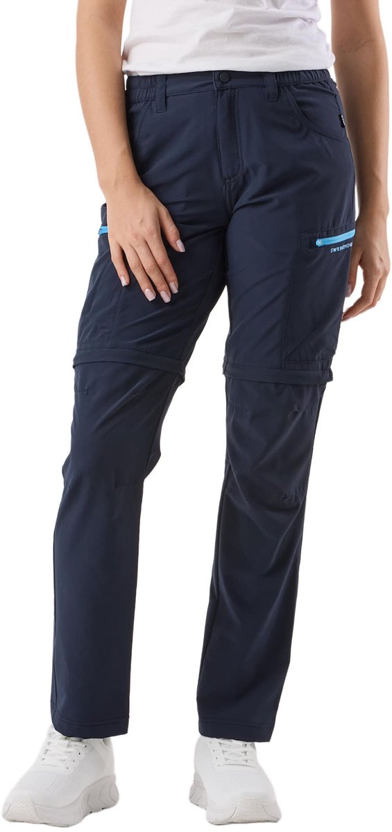 Swedemount Glittertind afritsbroek – outdoorbroek dames Marineblauw