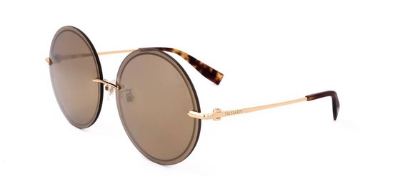 Trussardi STR219F 300G Zonnebril - Dames - Goudkleurig van Merkloos — afbeelding 2