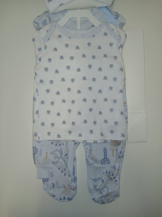 Pure & Soft - cadeauset baby - 7-delig - jongens - dino - maat 56 van Pure — afbeelding 3