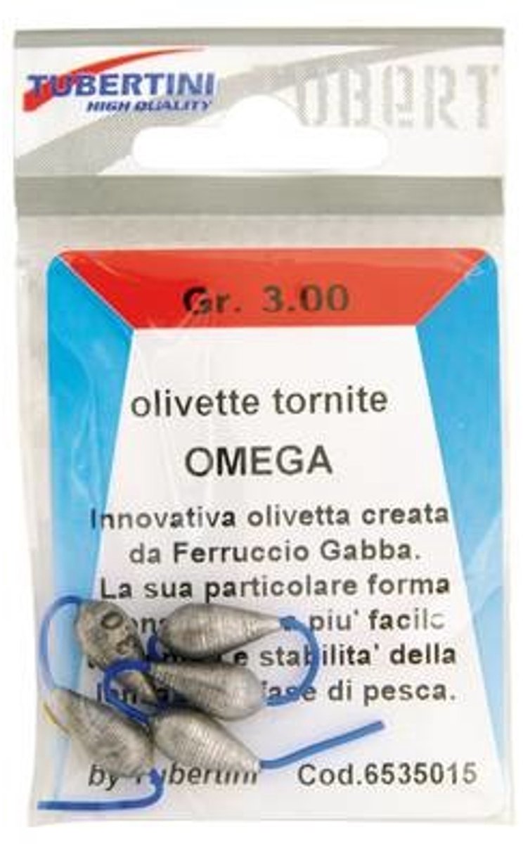 Tubertini Omega Competitie Druppellood (5 pcs) - Maat : 2.50g (4 pcs)