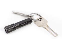 ThruNite Ti2 sleutelhanger LED-zaklamp, mini-zaklamp op AAA-batterij (niet meegeleverd), zaklamp, zwart
