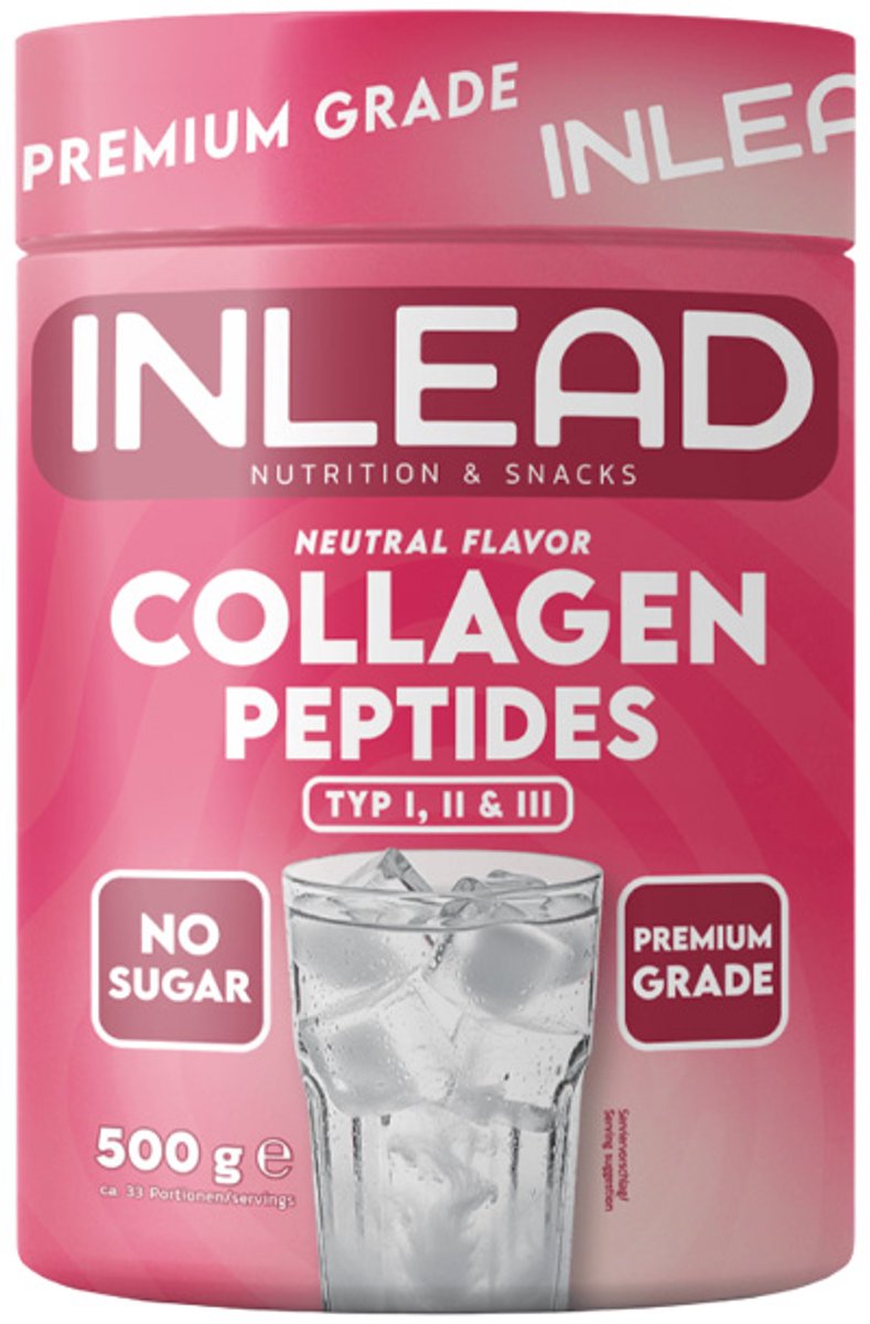 Inlead Collagen Peptides (500g) Unflavoured - Eiwitten - Collageen