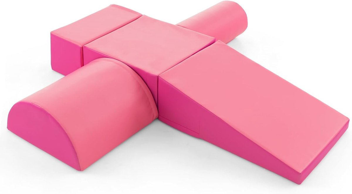 KOMFOTTEU 5 delig Schuimblokken EPE - Soft Play Foam Blokken - Reuze Bouwblokken - Montessori-klimblokken - voor kinderen