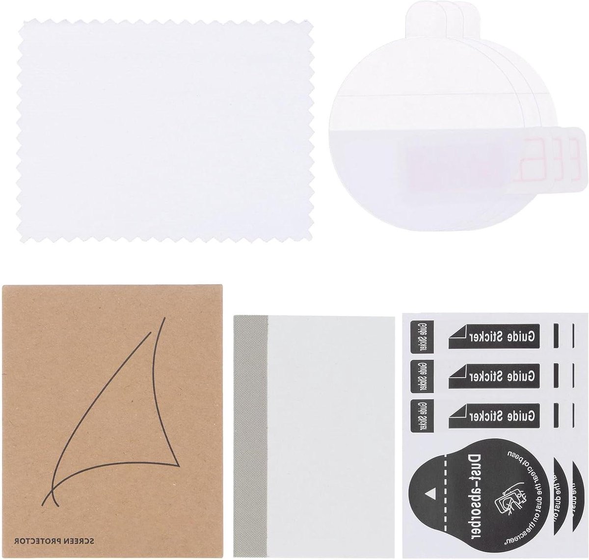 Allecto- Displaybeschermfolie voor horloges - HD High Definition - Krasbestendig - 26 mm - Waterdicht - Ultradun - TPU - Universeel - Smartwatch - Schermbeschermfolie met doeksticker - Schraper - 3 stuks - Geschikt voor 26 mm horloges - Transparant.