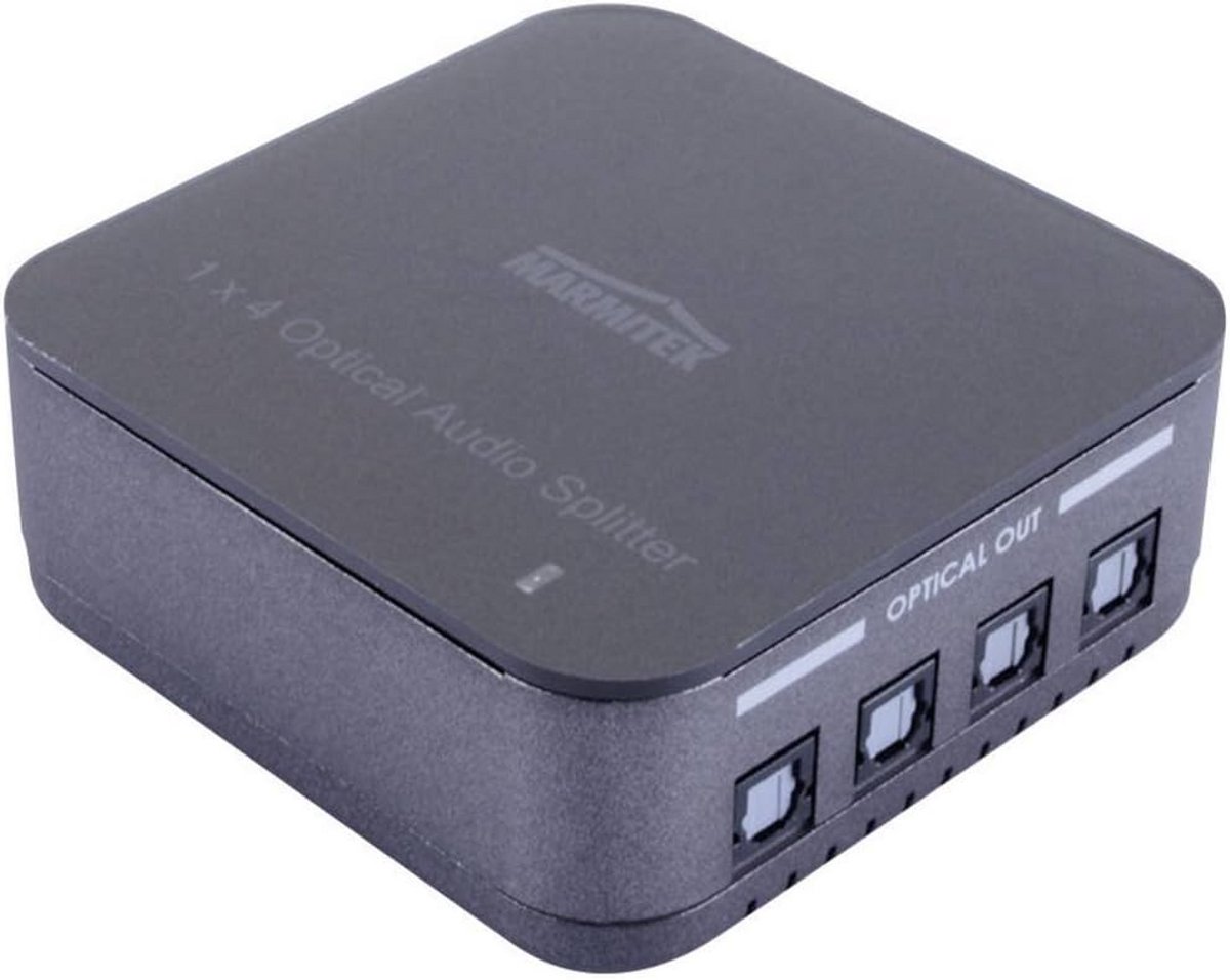 Digitale Optische Audio Splitter 1 naar 4 - Hoogwaardige Geluidskwaliteit tot 192 kHz