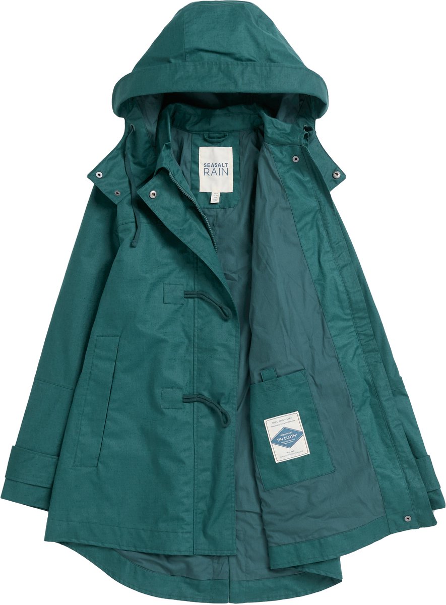 Dark Wreckage dames regenjas Sea Drift Coat van SeaSalt Groen