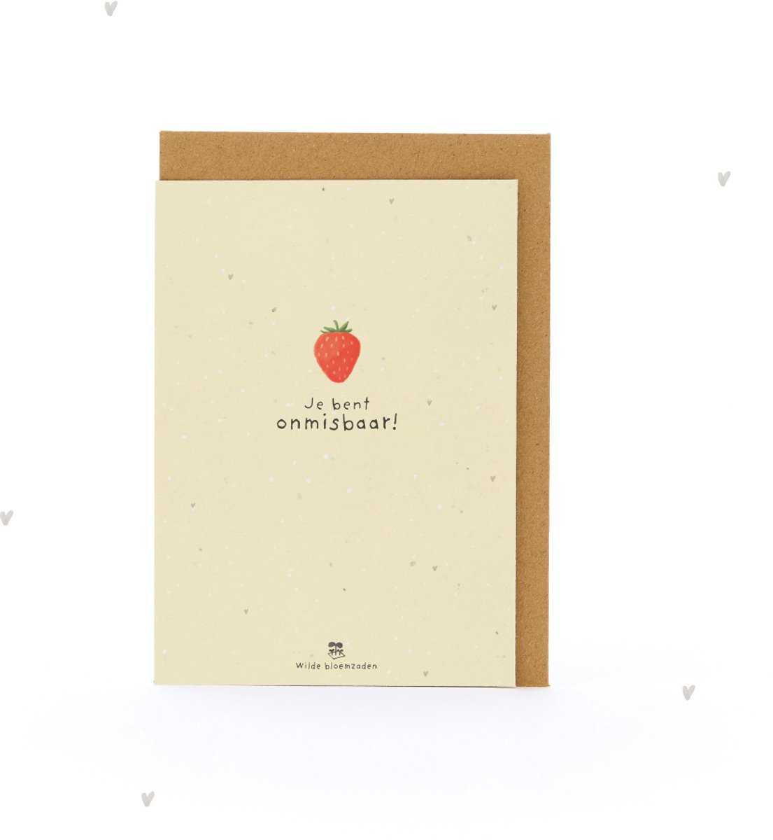Wenskaart Jij bent onmisbaar - Zaadpapier - Bloemen - Duurzaam en Composteerbaar - Persoonlijke Boodschap - Groene Waardering