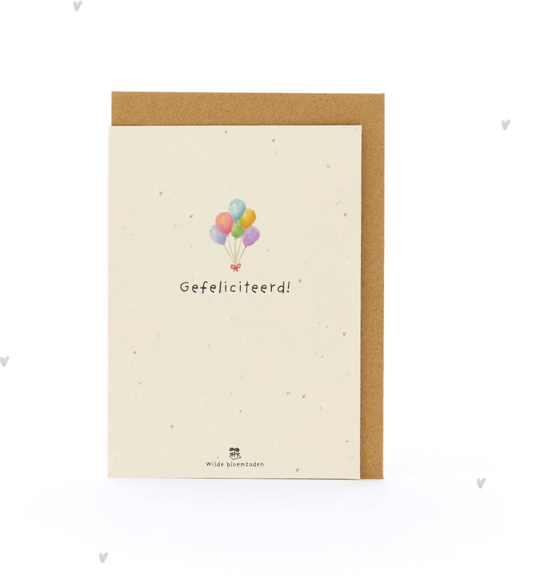 Wenskaart Gefeliciteerd - Verjaardagskaart - Duurzaam Zaadpapier - Bloemenzaad - Liefdevolle Boodschap - Milieuvriendelijk