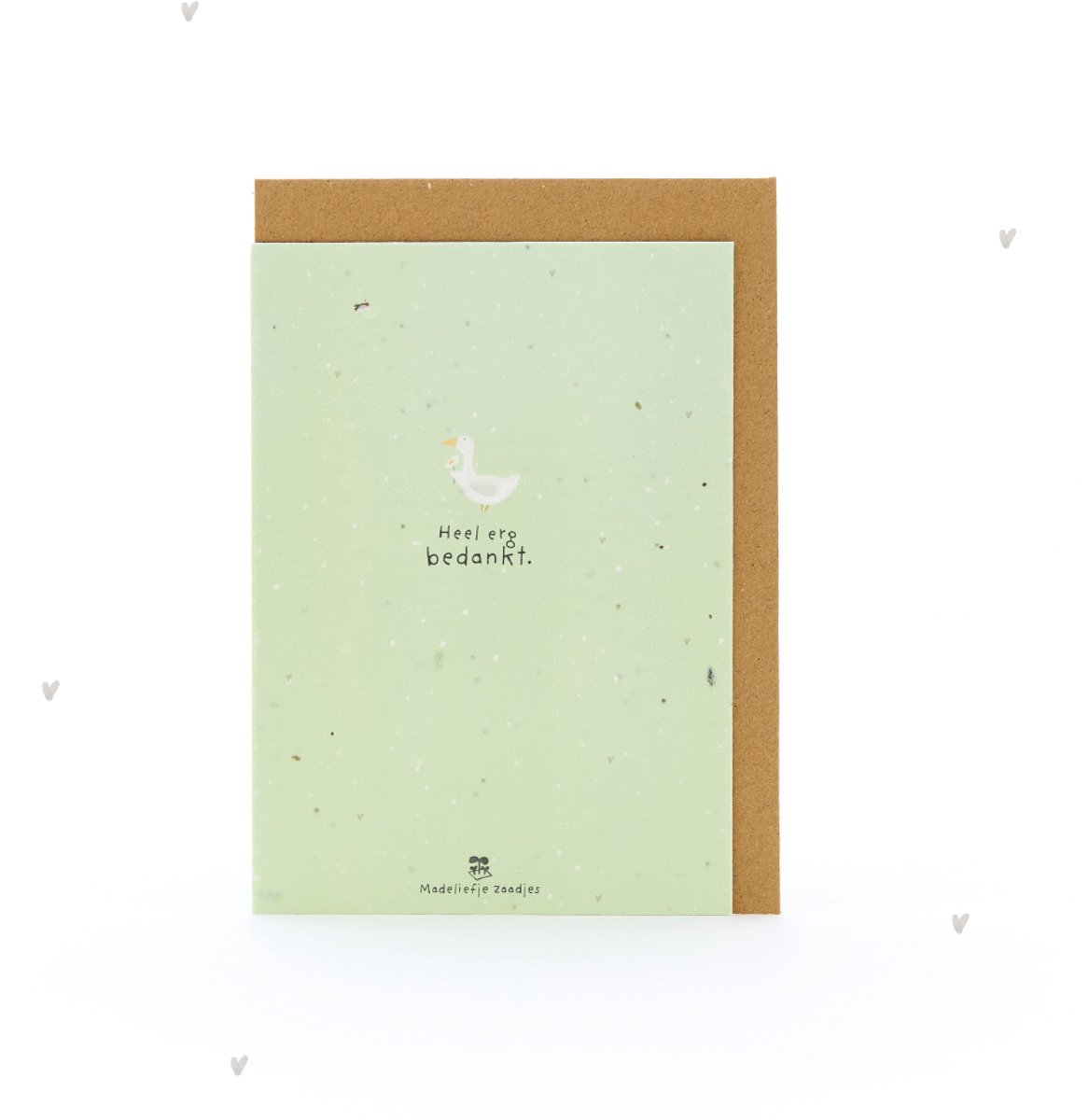 Wenskaart - Dankbetuiging - Plantbare Kaart - Duurzaam Zaadpapier - Hartelijk en Liefdevol