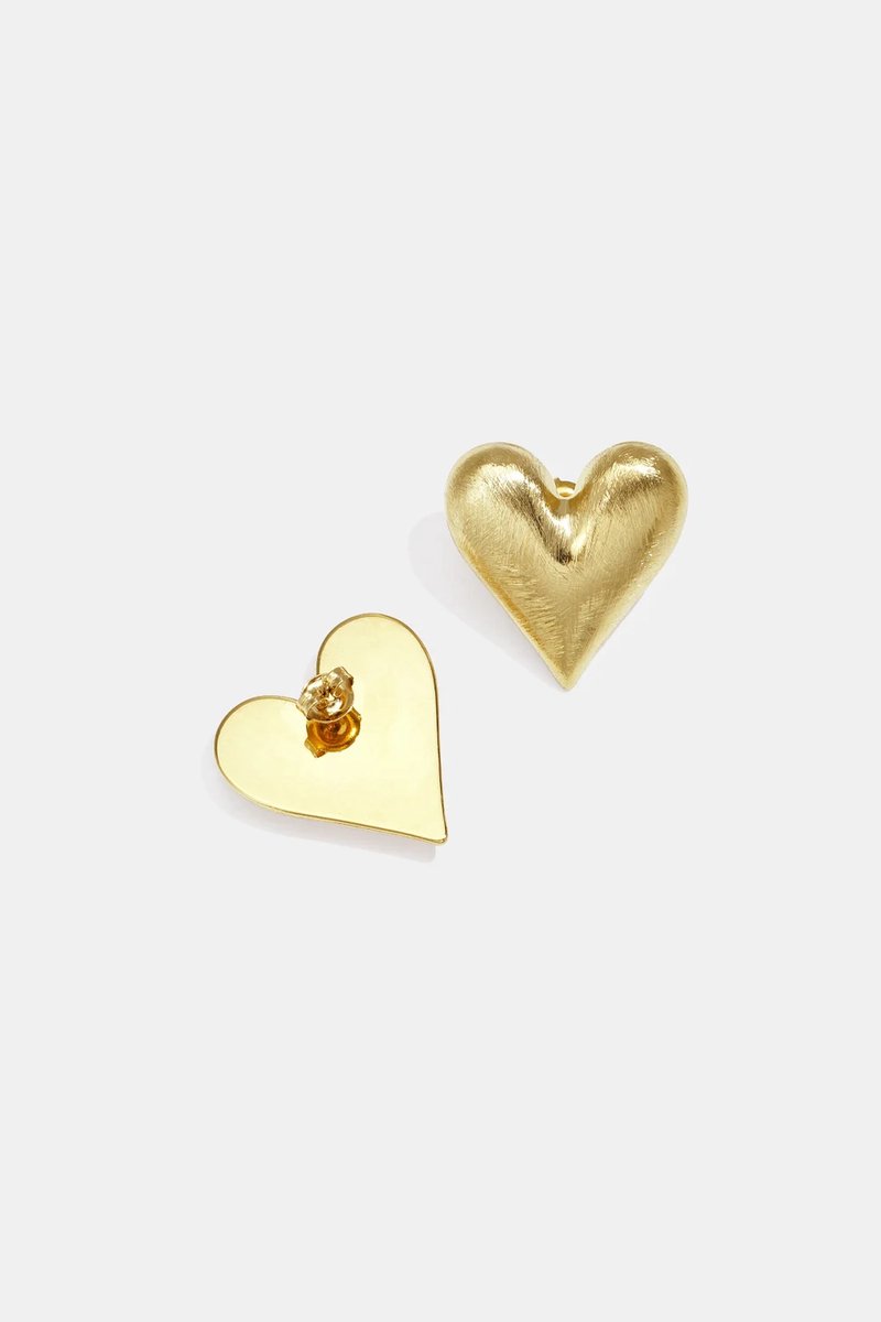 Heart oorknopjes Goud