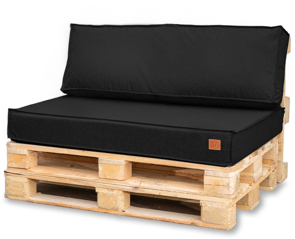 Blomster Outdoor - Tuinkussens Set voor Palletmeubels - Waterafstotend - Europallet - 120x80x15 cm