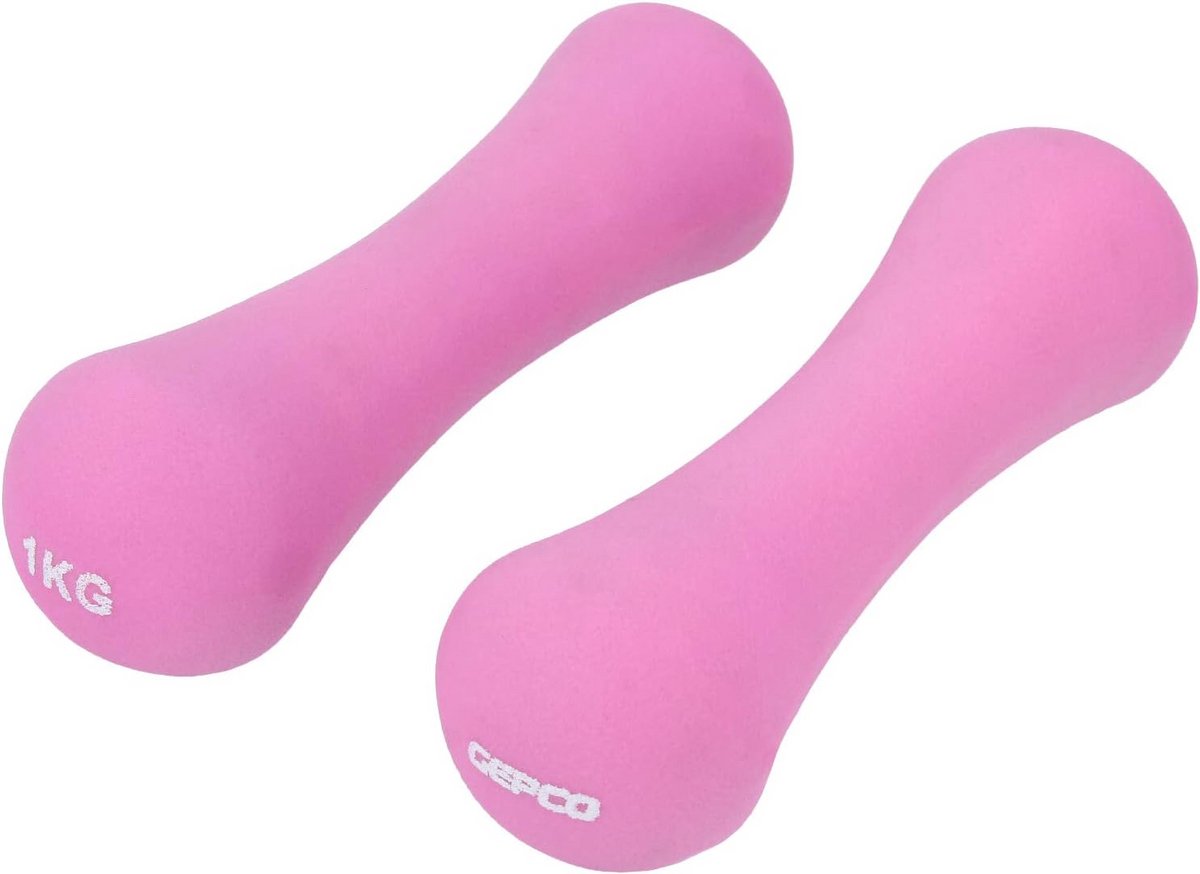 Set van 2 Haltergewichten met Neopreen Coating voor Aerobics en Krachttraining