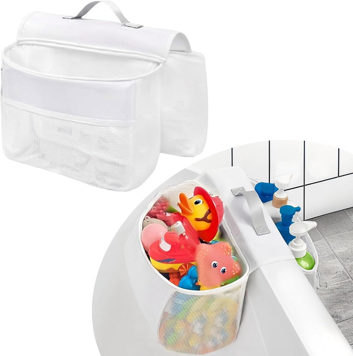 Hangend Opbergnet en Organizer voor Badspeelgoed - Waterdichte Badkamer Opbergtas